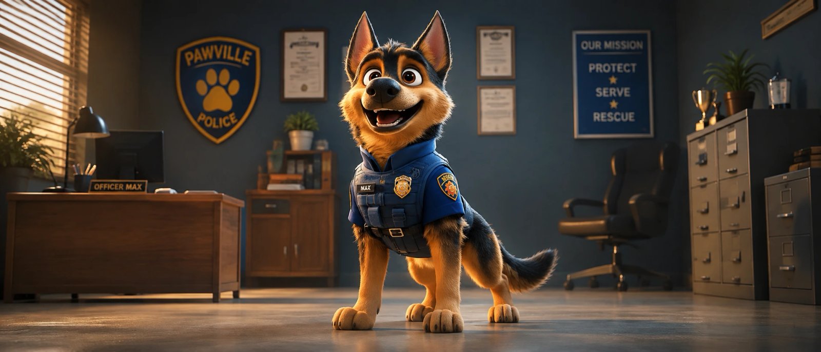 Max the German Shepherd Police Dog