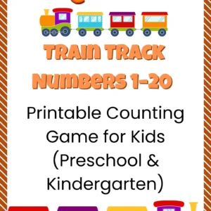 Critter Corner Train Track Numbers 1–20