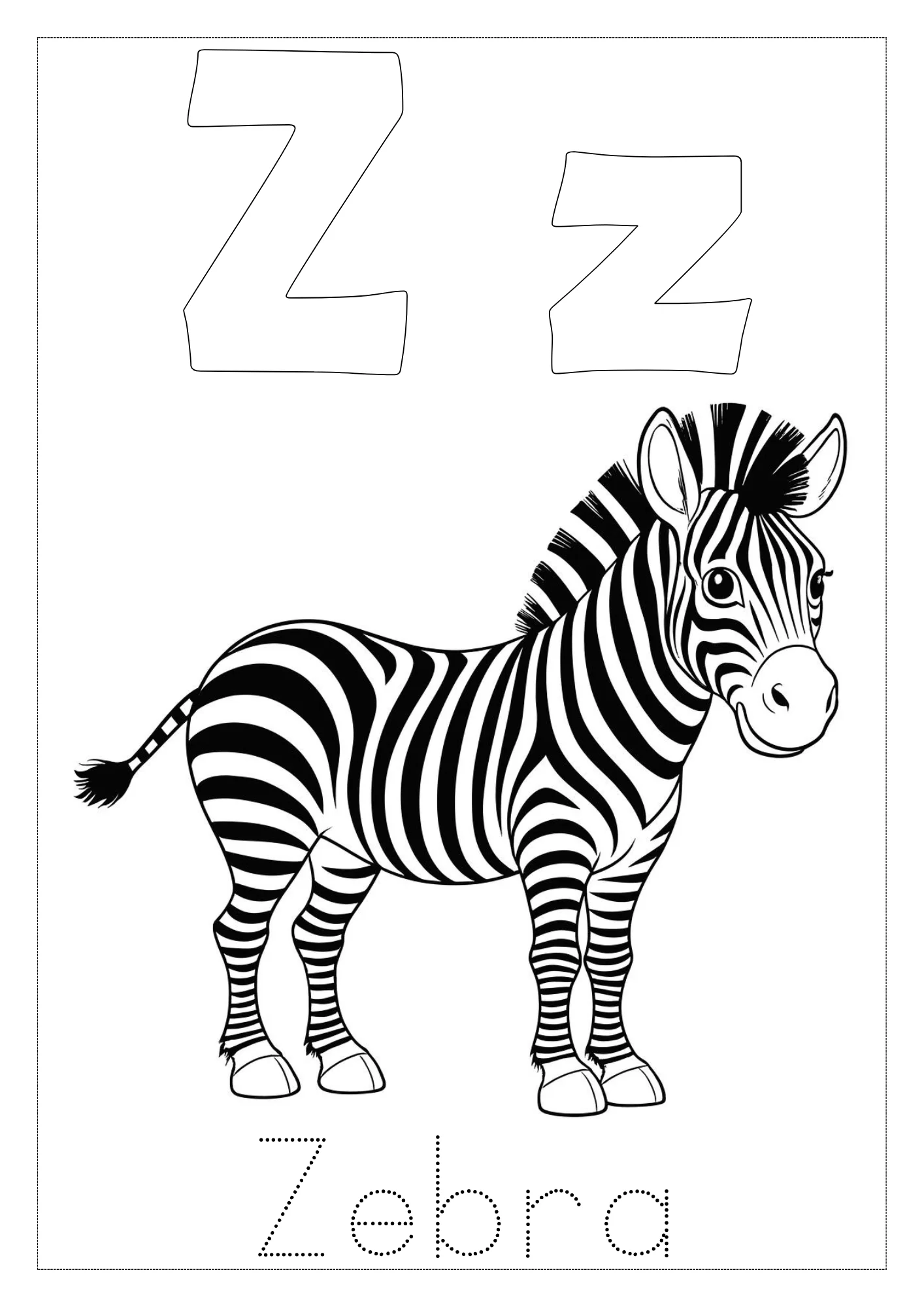 Critter Corner Animal Alphabet Coloring Flashcards - Image 2