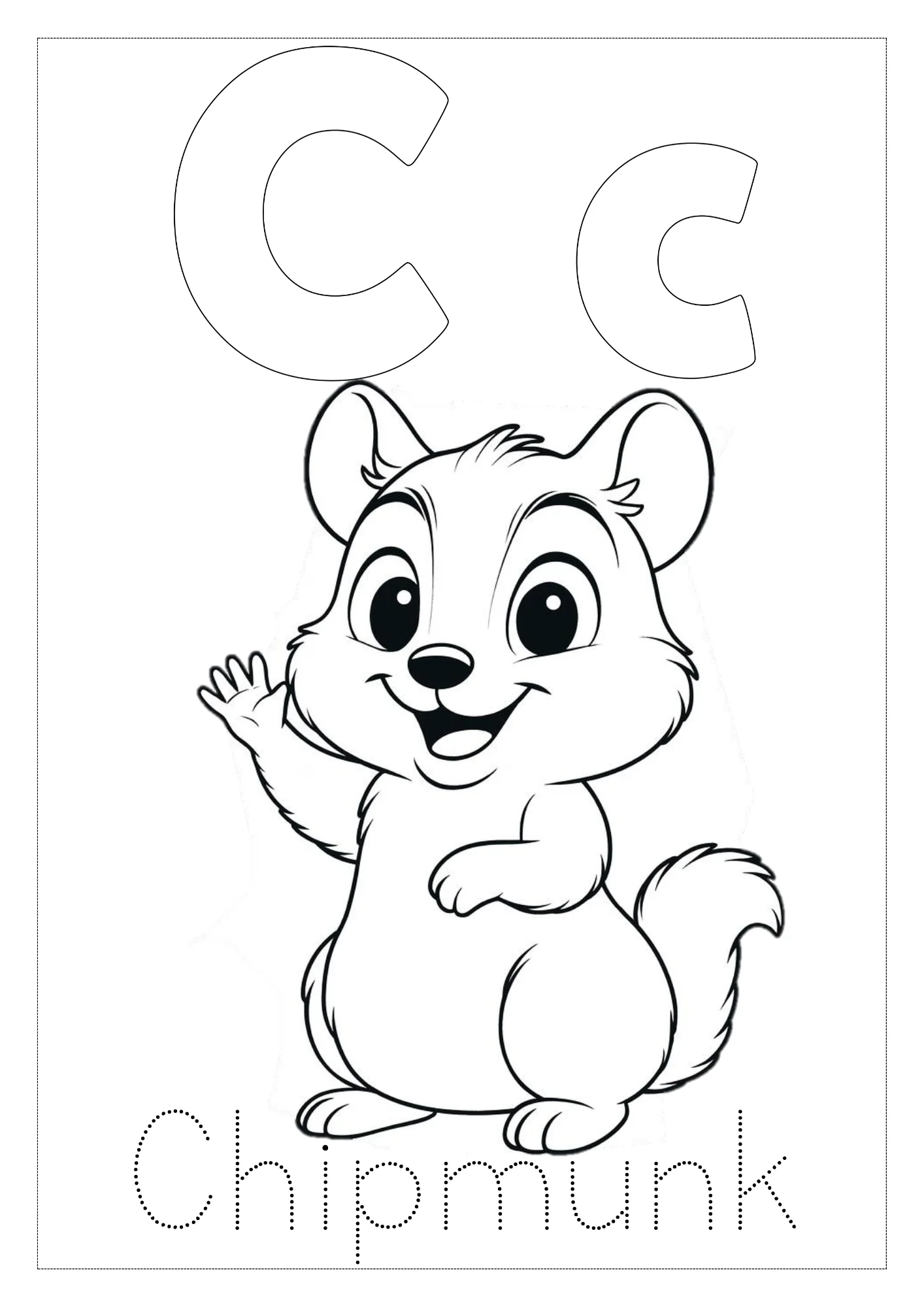 Critter Corner Animal Alphabet Coloring Flashcards - Image 3