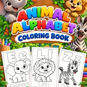 Animal Alphabet Coloring Book — educational storybook and learning resource for kids | Critter Corner