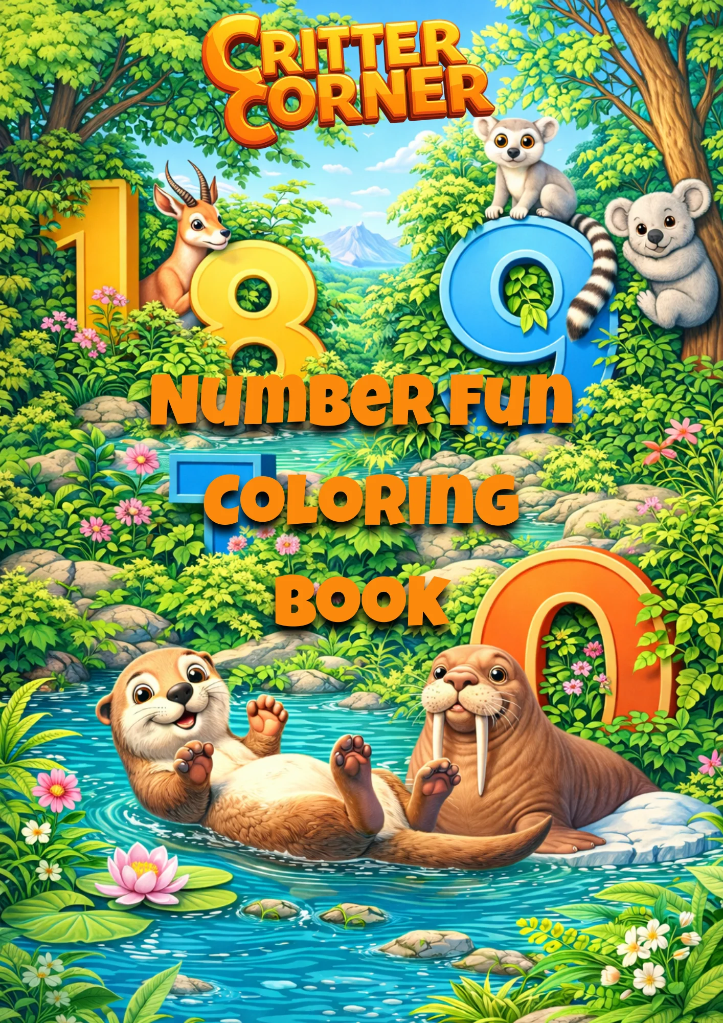 Number Fun Coloring Book