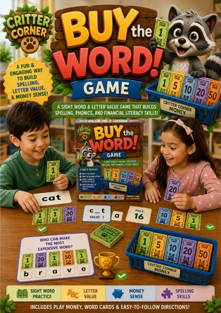 Buy the Word! – Financial Literacy & Sight Word Game for Kids