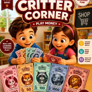 Critter Corner Play Money