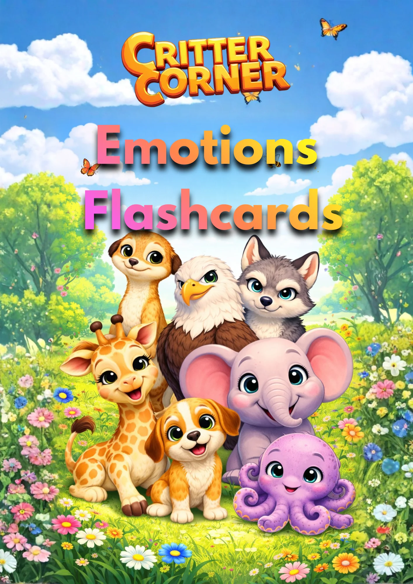 Critter Corner Emotions Flashcards