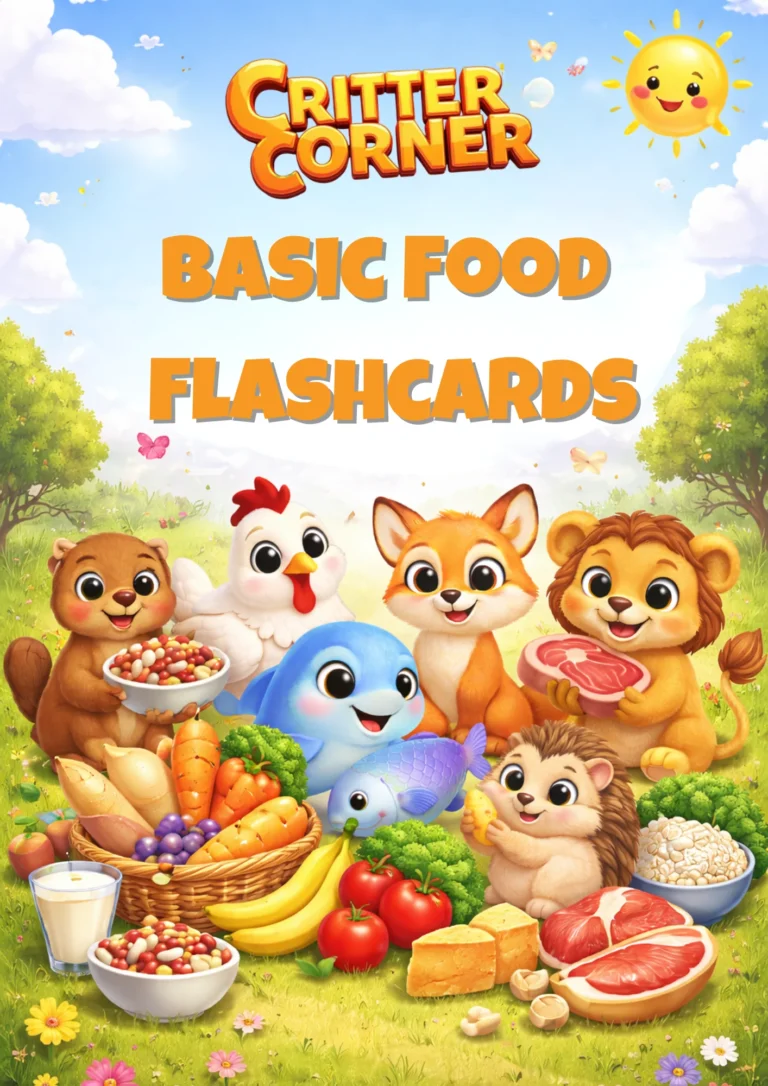 Critter Corner Basic Food Flashcards