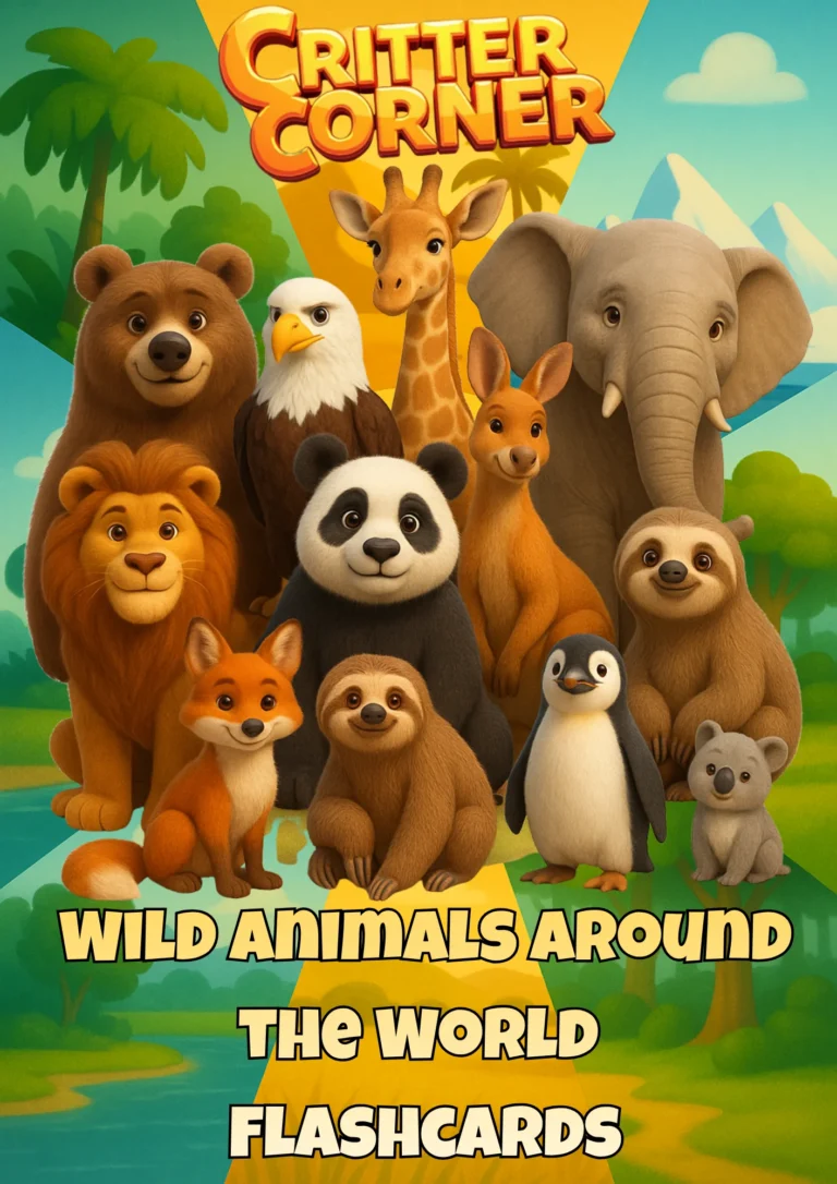 Critter Corner Wild Animal Flashcards