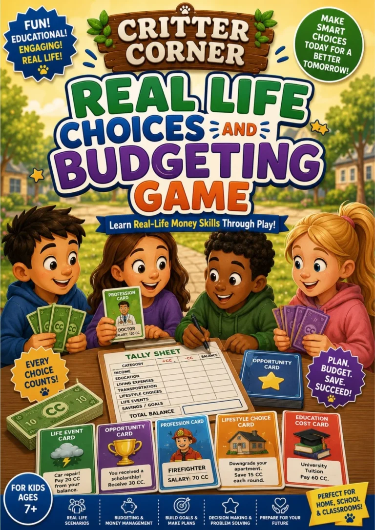 Real Life Choices & Budgeting Game