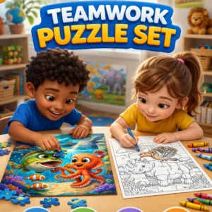 Critter Corner Teamwork Puzzle Set