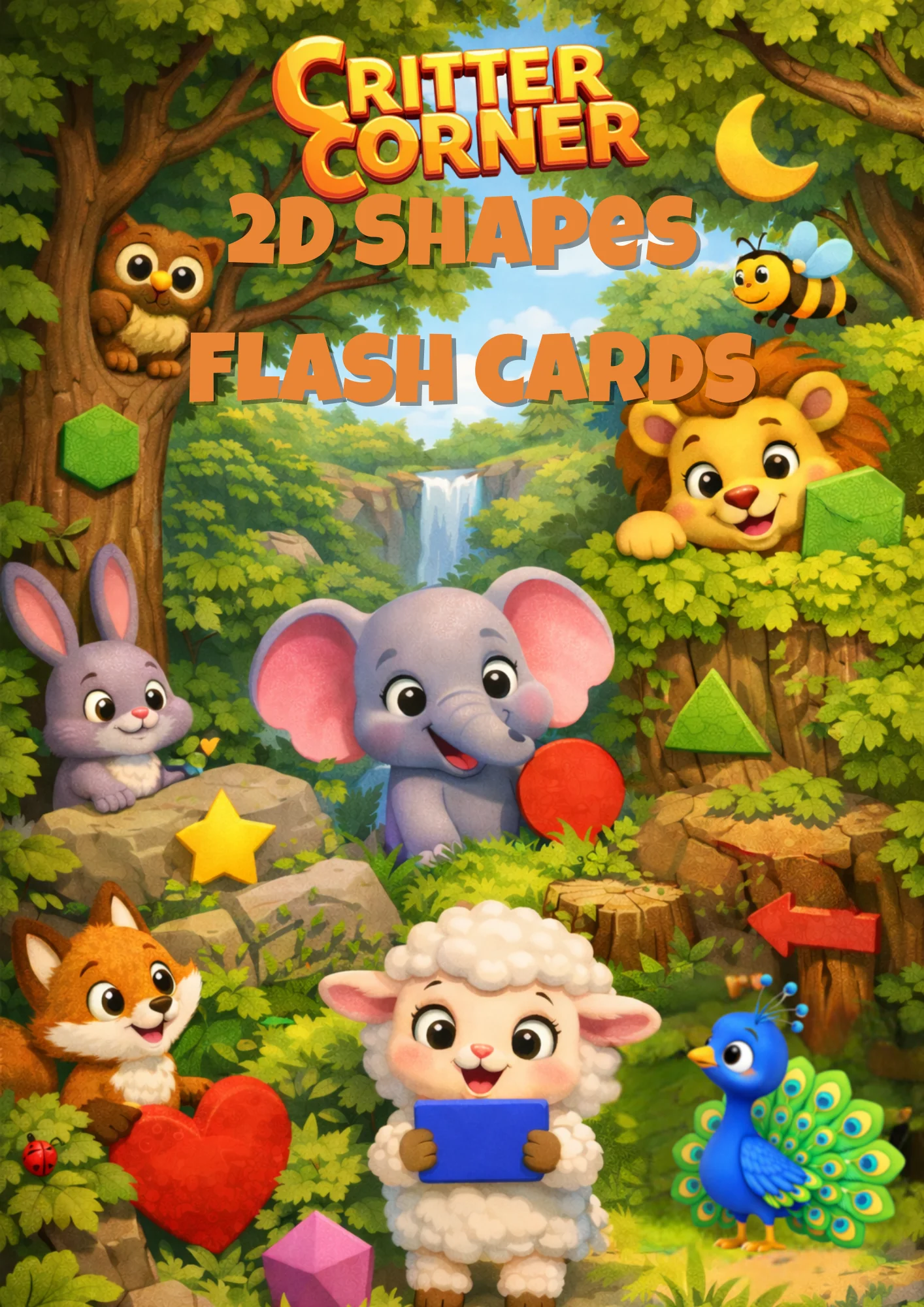 Critter Corner 2d Shapes Flashcards