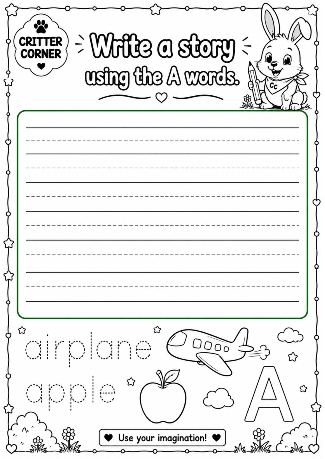 My Letter A Worksheet Packet - Image 3