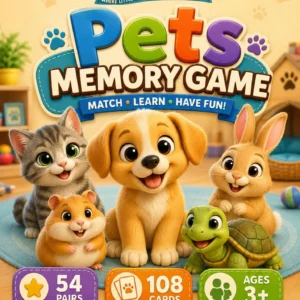 Pets Memory Game