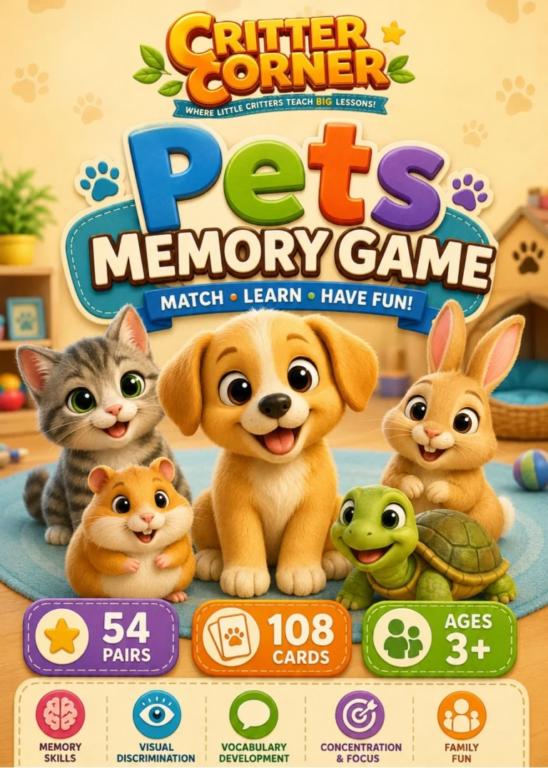 Pets Memory Game