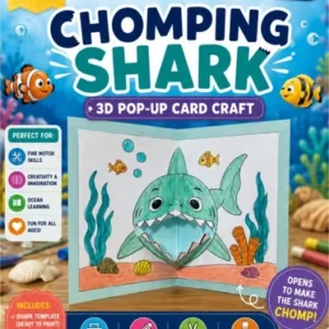 Shark Attack! | 3D Pop-Up Shark Card Craft & Ocean Activity for Kids