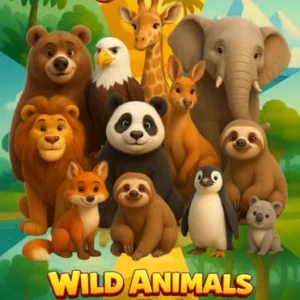 Wild Animals Around the World – Educational Animal Book for Kids