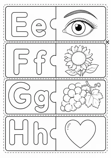 A–Z Alphabet Puzzles Letter Matching & Beginning Sounds Centers — educational storybook and learning resource for kids | Critter Corner