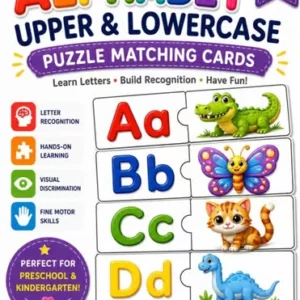 A–Z Alphabet Puzzles | Letter Matching & Beginning Sounds Centers — educational storybook and learning resource for kids | Critter Corner