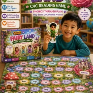 Fairy Land Garden Quest | CVC Phonics Board Game & Reading Practice — educational storybook and learning resource for kids | Critter Corner