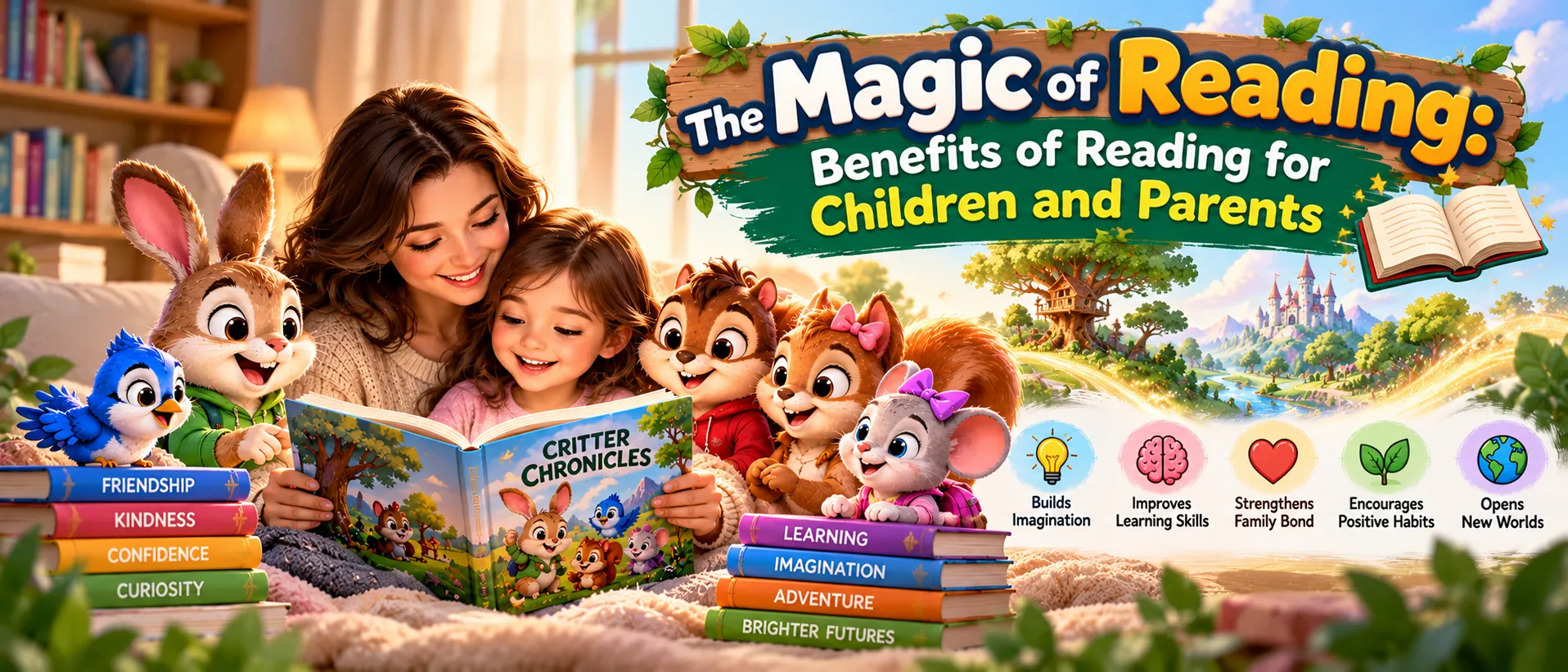 The Magic of Reading: Benefits of Reading for Children and Parents — Critter Corner parenting and teaching blog